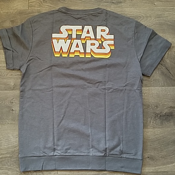 NWT Star Wars Retro Han Solo Pullover Shirt Large Grey - Picture 3 of 7